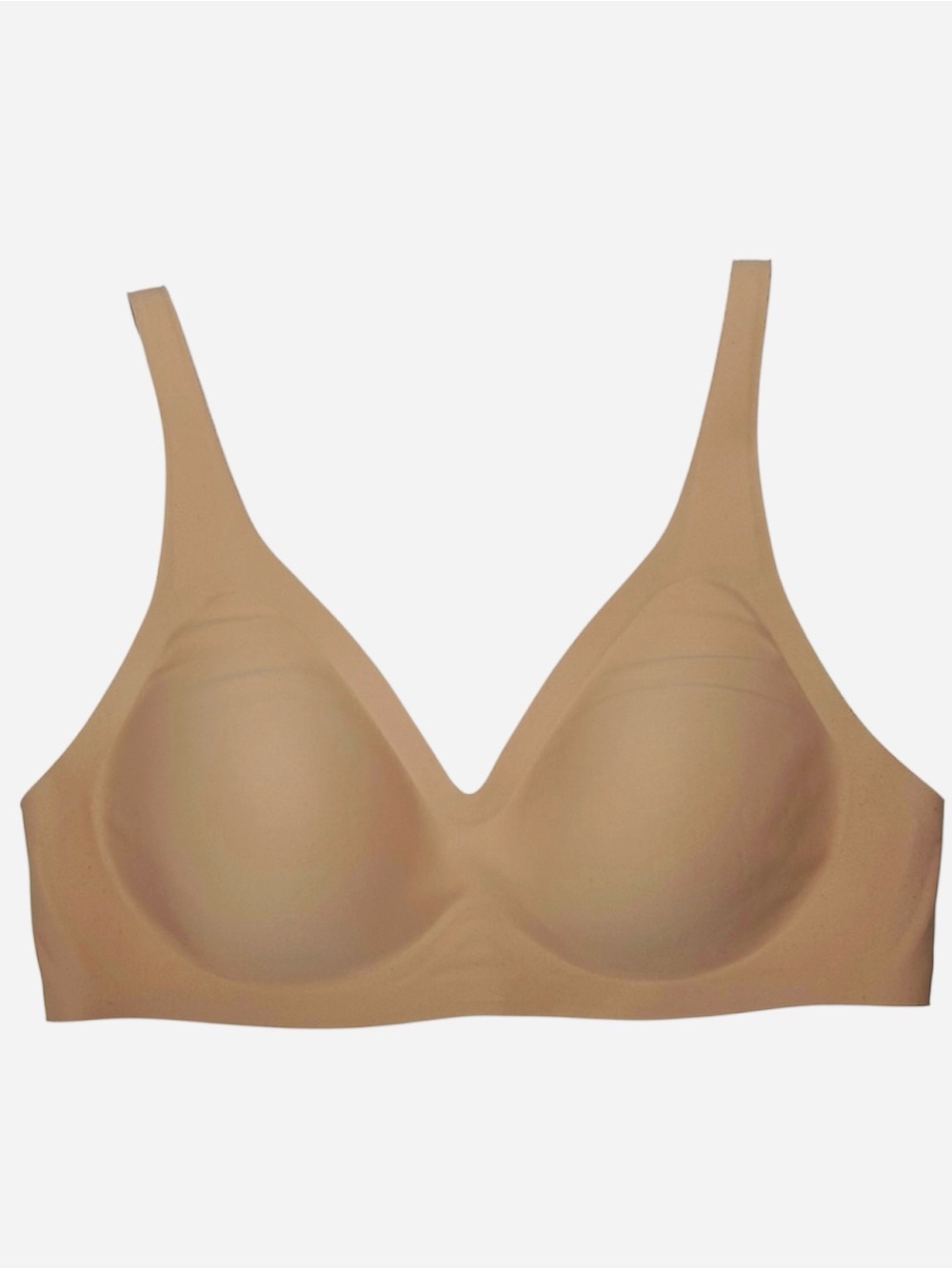 Knix Revolution V-Neck Wireless Bra Nude Tan XS